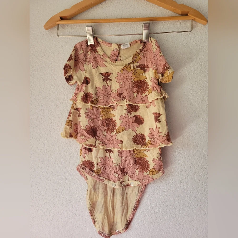 kate quinn retro ruffle floral one piece, 12 - 18 months